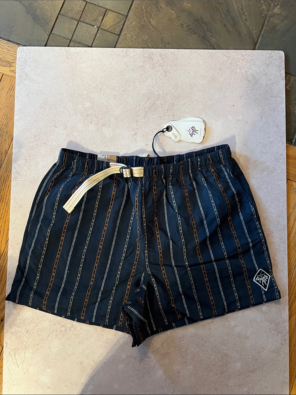 Prana Indio Heritage Shorts Belted Hiking Men’s Small 4” inseam. NWT $75